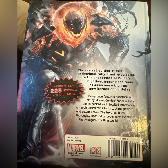 Marvel Avengers the ultimate character guide hard cover book - Picture 2 of 2